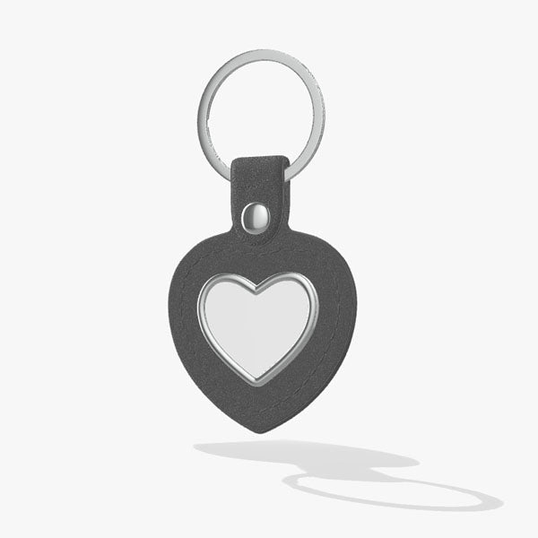 Heart PU and Metal Keyring